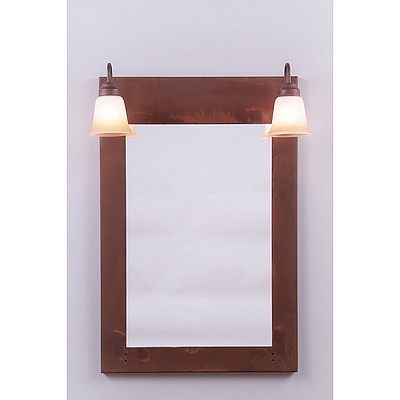 Wasatch Mirror - Rustic Plain Vanity Mirror Rustic Plain Metal Art