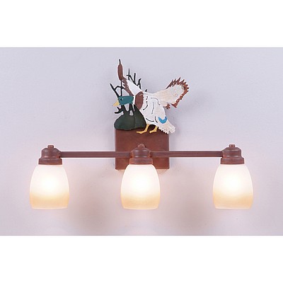 Parkshire Triple Bath Vanity Light - Mallard Bath 3 Light Mallard Metal Art