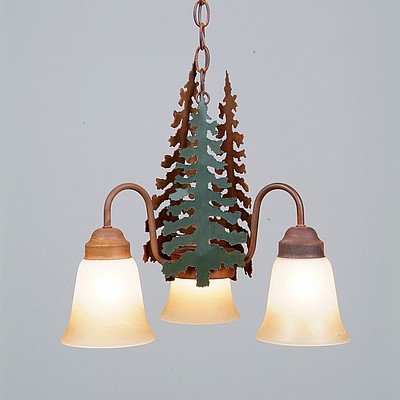 Sierra Mini-Chandelier - Cedar Tree Chandelier Trees Metal Art