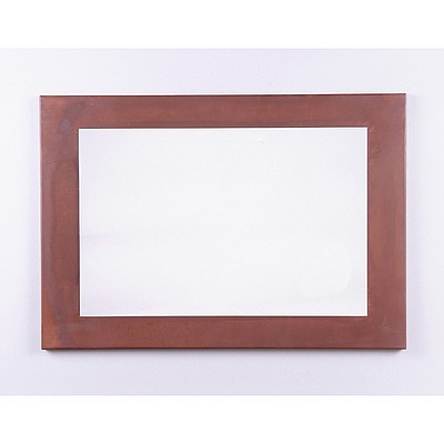 Rustic Mirror Frame - Horizontal Mirror Frame Rustic Plain Metal Art