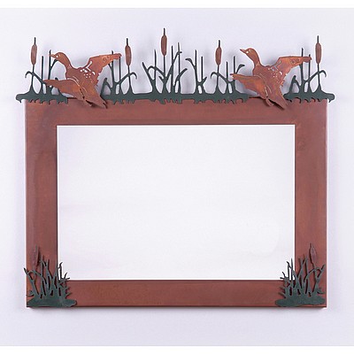 Wasatch Horizontal Mirror Frame - Loon Vanity Mirror Loon Metal Art