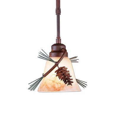 Sienna Pendant Single - Pine Cone Pendant Light Pine Cone Metal Art