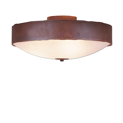 Ridgemont Close-to-Ceiling Large - Rustic Plain Ceiling Light Rustic Plain Metal Art