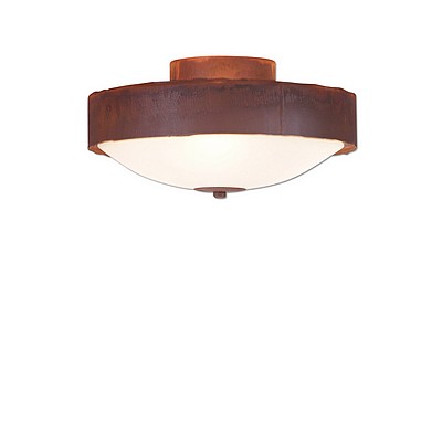 Ridgemont Close-to-Ceiling Medium - Rustic Plain Ceiling Light Rustic Plain Metal Art