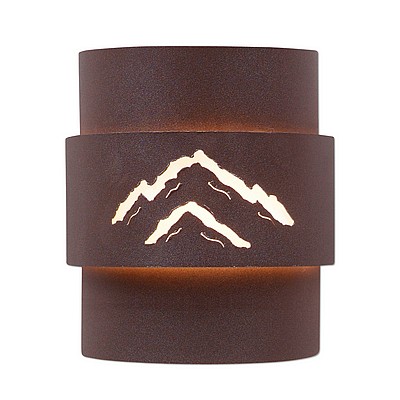 Northridge Sconce Large - Mountain Outdoor Wall Light Mountain Metal Art