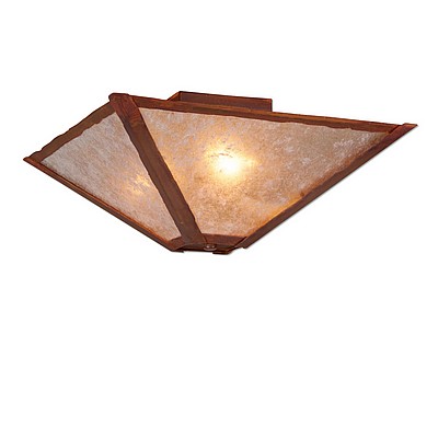 Denali Ceiling Light Square - Rustic Plain Ceiling Light Rustic Plain Metal Art