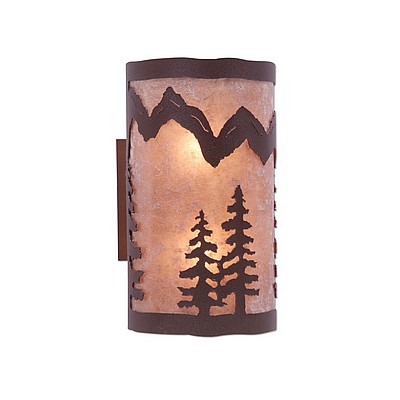 Kincaid Sconce - Spruce Tree Wall Light Trees Metal Art