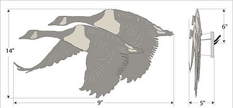 Flying Geese Pair Sconce