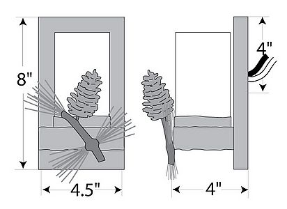 Wisley Single Sconce - Pine Cone Wall Light Pine Cone Metal Art