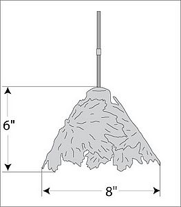 Mini-Pendant Maple Pendant Light Maple Leaf Metal Art