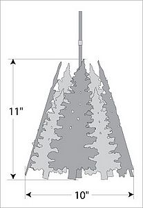 Pine Nook Pendant Pendant Light Trees Metal Art