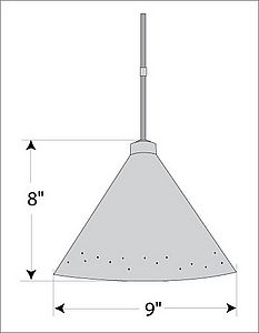 Canyon Pendant Small - Possession Point Pendant Light Possession Point Art Metal Art