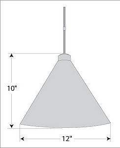 Canyon Pendant Medium - Rustic Plain Pendant Light Rustic Plain Metal Art