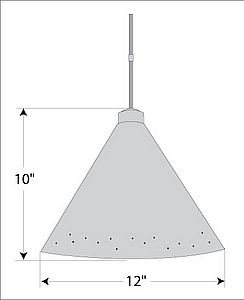 Canyon Pendant Medium - Possession Point Pendant Light Possession Point Art Metal Art