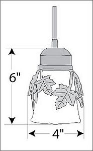 Woodland Pendant Single - Maple Leaf Pendant Light Maple Leaf Metal Art