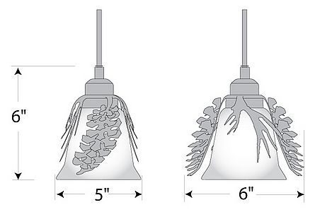 Sienna Pendant Single - Spruce Cone Pendant Light Pine Cone Metal Art