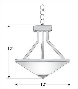 Wisley Foyer Chandelier - Rustic Plain Chandelier Rustic Plain Metal Art