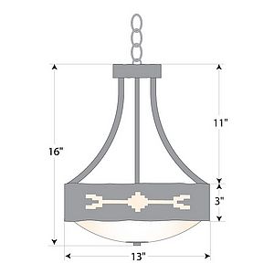 Ridgemont Foyer Chandelier Medium - Del Rio Chandelier Del Rio Art Metal Art