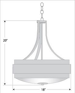Northridge Foyer Chandelier Large - Rustic Plain Chandelier Rustic Plain Metal Art