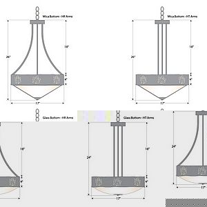 Ridgemont Foyer Chandelier Large Tall - Shade Bottom - Maple Cutout Chandelier Maple Leaf Metal Art