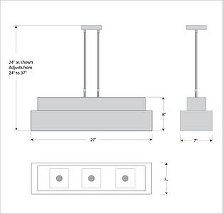 Ridgeview Kitchen Island Light - Rustic Plain Kitchen Island Light Rustic Plain Metal Art