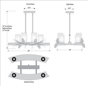 Wisley Kitchen Island Light - Pine Cone Kitchen Island Light Pine Cone Metal Art