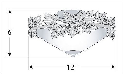 Wisley Close-to-Ceiling - Maple Leaf Ceiling Light Maple Leaf Metal Art
