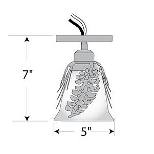 Sienna Ceiling Light - Spruce Cone Ceiling Light Pine Cone Metal Art