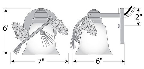 Sienna Sconce - Pine Cone Outdoor Wall Light Pine Cone Metal Art