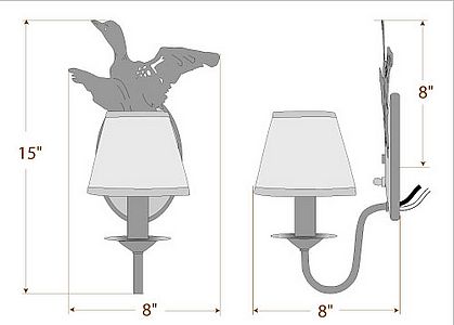 Diablo Sconce - Loon Wall Light Loon Metal Art