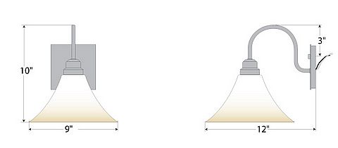 Cedarwood Sconce - Rustic Plain Outdoor Wall Light Rustic Plain Metal Art