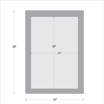 Rustic Mirror frame line drawing