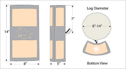 Benton Sconce - Bison Wall Light Bison Metal Art