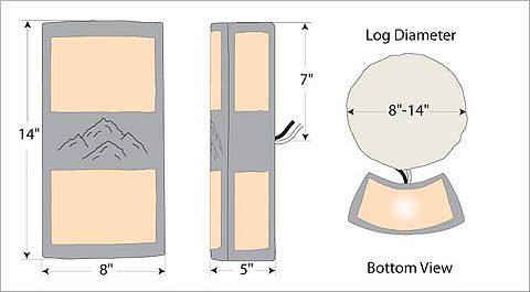 Benton Sconce - Mountain Wall Light Mountain Metal Art