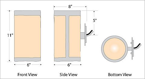 Kincaid Sconce - Rustic Plain Wall Light Rustic Plain Metal Art