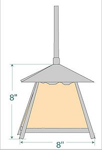 Smoky Mountain Pendant Small - Rustic Plain Pendant Light Rustic Plain Metal Art