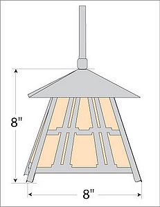 Smoky Mountain Pendant Small - Eastlake Pendant Light Eastlake Metal Art