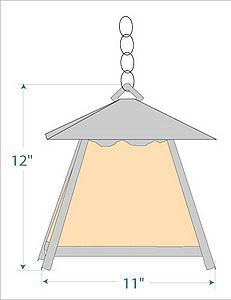 Smoky Mountain Pendant Large - Rustic Plain Pendant Light Rustic Plain Metal Art