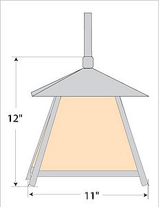 Smoky Mountain Pendant Large - Northrim Pendant Light Northrim Metal Art