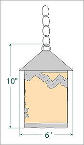 Cascade Pendant Small - Rustic Plain Pendant Light Rustic Plain Metal Art