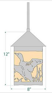 Cascade Pendant Medium - Loon Pendant Light Loon Metal Art