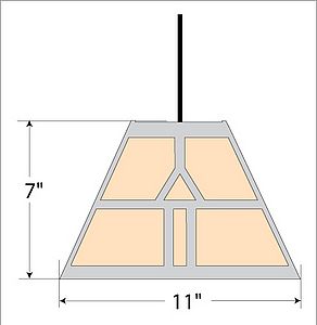 Rocky Mountain Pendant Small - Westhill Pendant Light Westhill Metal Art