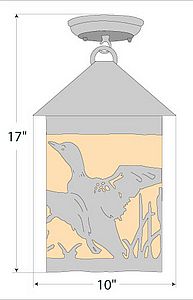 Cascade Close-to-Ceiling Large - Loon Ceiling Light Loon Metal Art