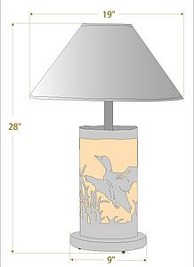 Cascade Table Lamp - Loon Table Lamp Loon Metal Art