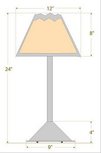 Rocky Mountain Desk Lamp - Rustic Plain Table Lamp Rustic Plain Metal Art