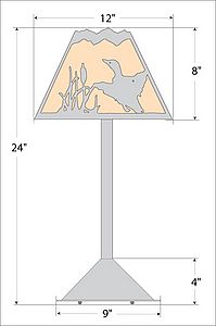 Rocky Mountain Desk Lamp - Loon Table Lamp Loon Metal Art