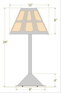 Rocky Mountain Desk Lamp - Eastlake Table Lamp Eastlake Metal Art