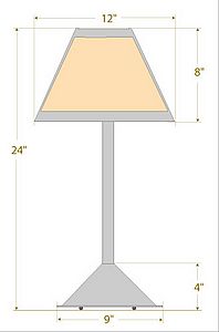 Rocky Mountain Desk Lamp - Northrim Table Lamp Northrim Metal Art