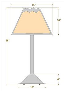 Rocky Mountain Table Lamp - Rustic Plain Table Lamp Rustic Plain Metal Art