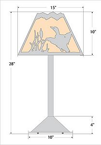 Rocky Mountain Table Lamp - Loon Table Lamp Loon Metal Art